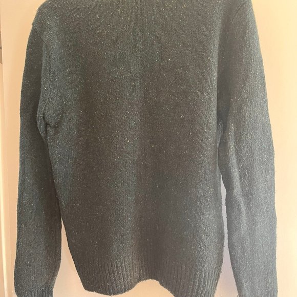 Madewell alpaca merino wool blend sweater, dark green, medium - Picture 2 of 6